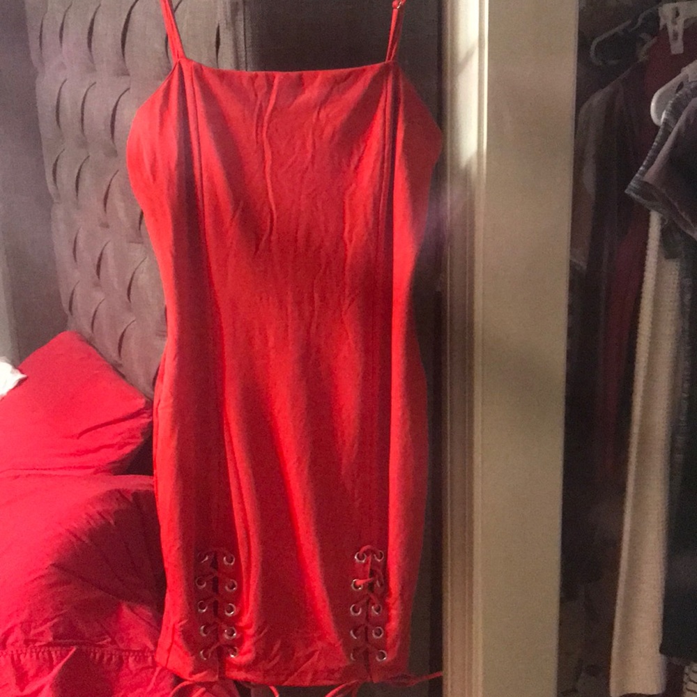 Red bodycon dress, never worn